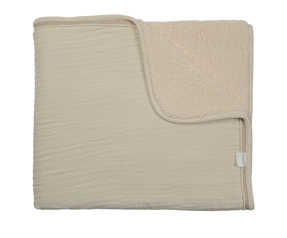 Pericles | Deken Wieg Creme/Creme 75x100 cm