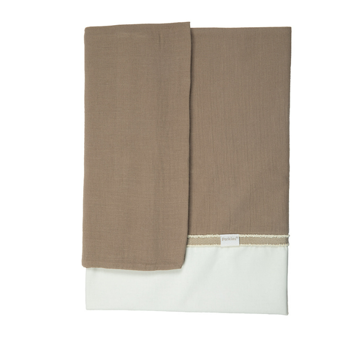 Pericles | Laken + Sloop Bed Chocolate 100x150cm