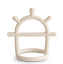Mushie | Bijtring Teether No-drop Sensory Siliconen Shifting Sand +3m
