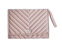 LUIERMATJE, blush, Portable Changing Pad, roze, uni, herbruikbaar, open 35.56x68.58cm 