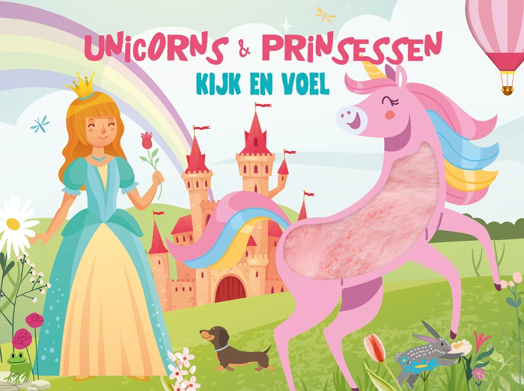 De Lantaarn | Boek "Kijk en voel Unicorns & prinsessen"