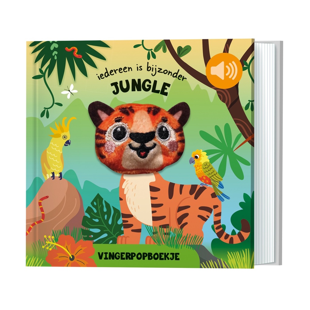 De Lantaarn | Boek Jungle Vingerpopboekjes 