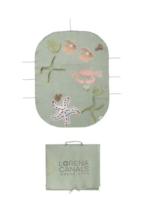 Lorena Canals | Speeltapijt Green Toy Set Under The Sea 50x65cm