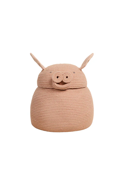 Lorena Canals | Mand Basket Peggy The Pig 25x30cm