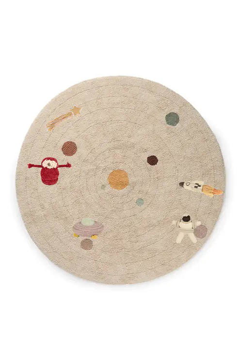 Lorena Canals | Kamertapijt Washable Play Rug Solar System 150Øcm