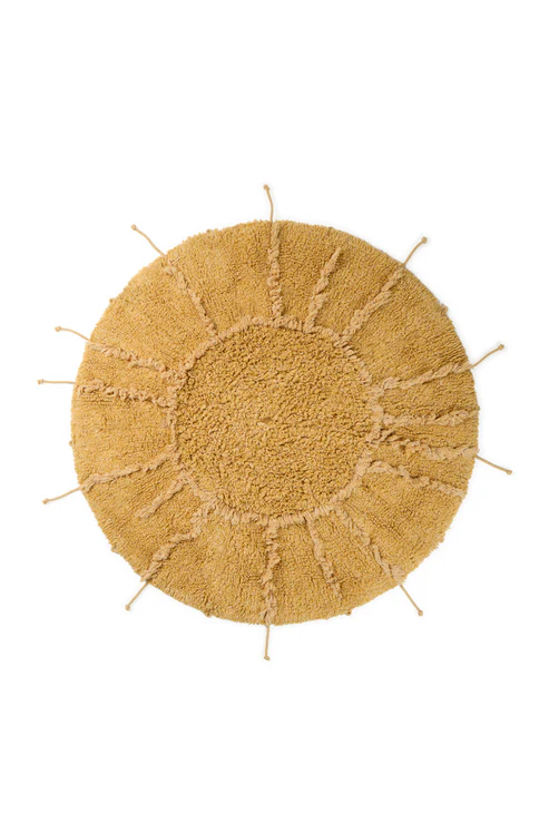 Lorena Canals | Kamertapijt Solar Multishape Washable Rug Geel Ø100cm