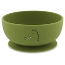 KOM, Bowl with suction, Dino Mealtime, kop dino, siliconen, met zuignap, 1 stuk, bord