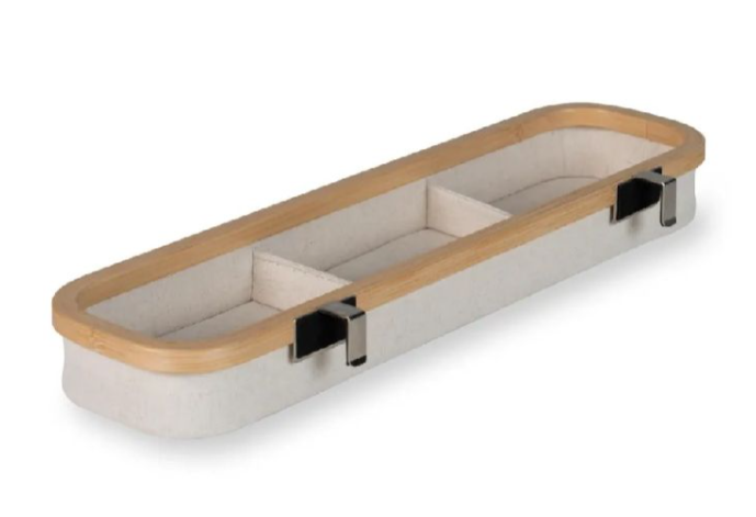 Quax | Verzorgingsmand Hangmand Beige Naturel Bamboe Katoen 45x12x5cm