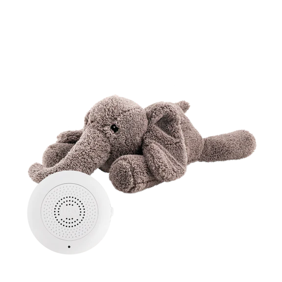 Flow | Slaapknuffel George Heartbeat Comforter Grey Oplaadbaar met USB 