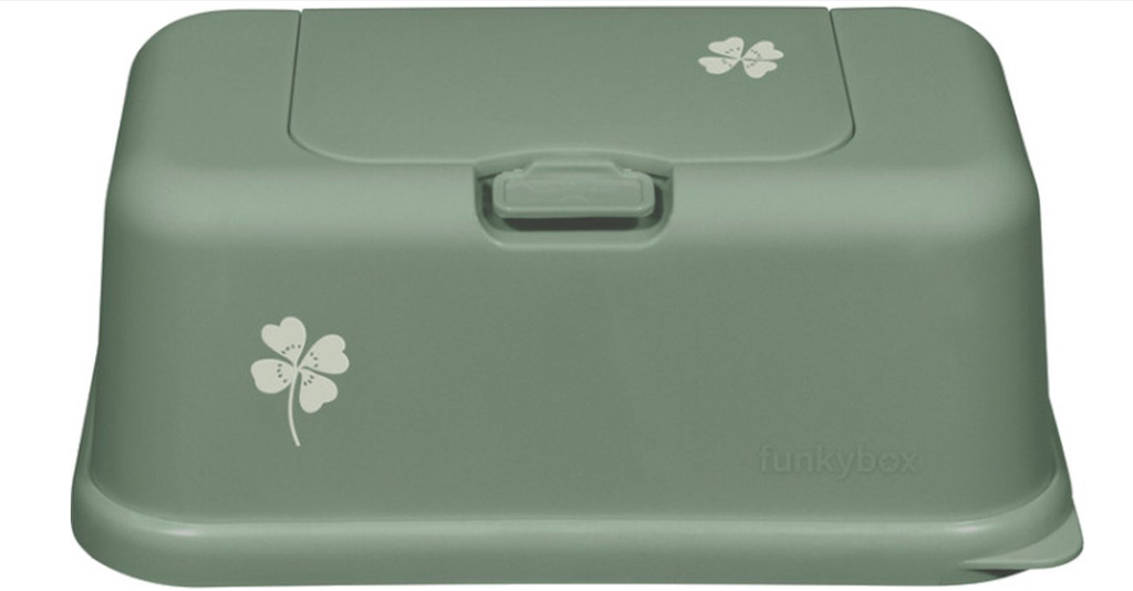 Funkybox | Box vr Vochtige Doekjes Lucky Clover 13x9x22cm