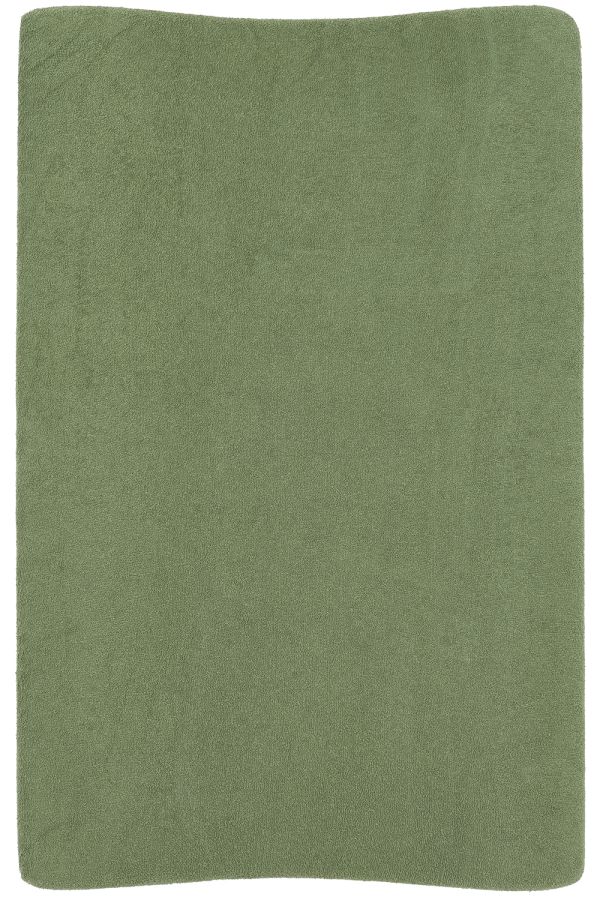 Meyco | Waskussenhoes Badstof Olive Green 50x70cm 2-pack