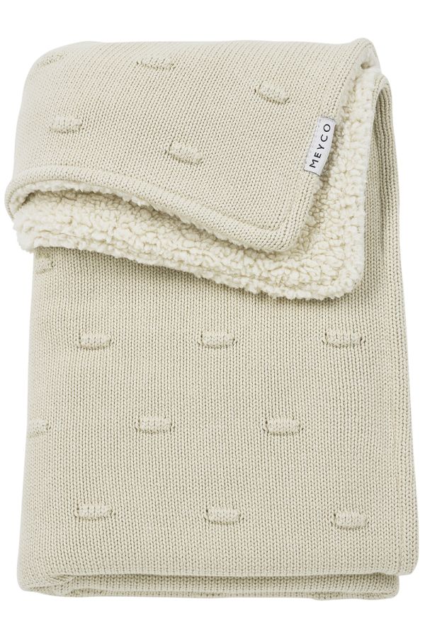 Meyco | Deken Wieg Knots Teddy Soft Sand 75x100cm