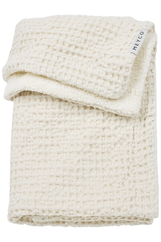 Meyco | Deken Ledikant Wafel Teddy Nature 100x150cm