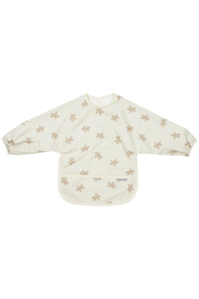 Meyco | Slabbetje Met Mouwen Gingerbread Soft Sand Ecru