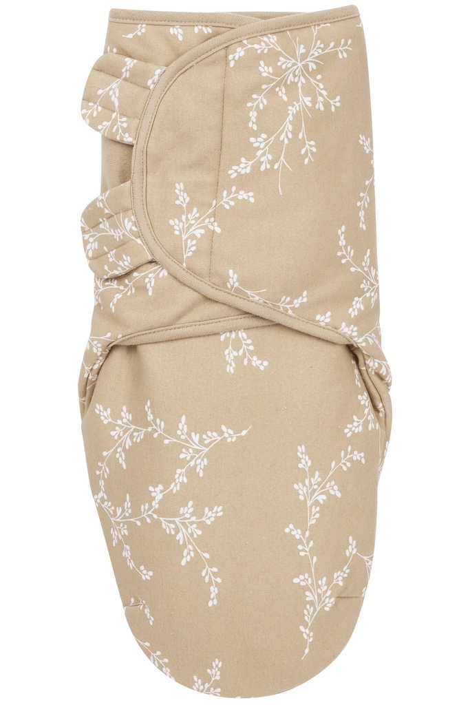 Meyco | Inbakeren Branches Swaddle Sand Jersey 1.0TOG Bruin/Wit 3,5kg-6,5kg 0-3m