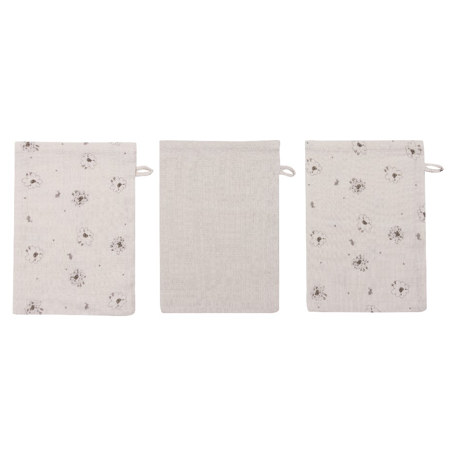 Bebe-Jou | Washandje Tiny Sheep Tetra 3-pack