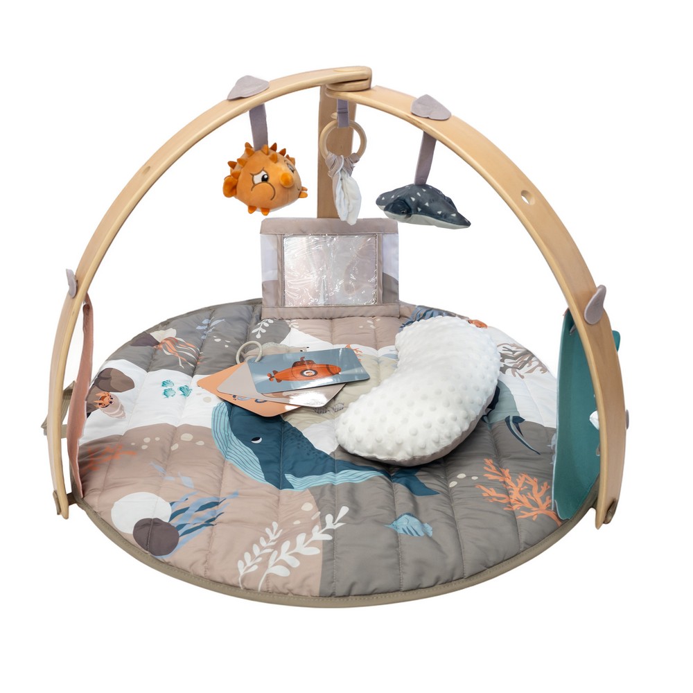 Bo Jungle | Speeltapijt met Speelboog Ocean Bliss Wooden Play Gym
