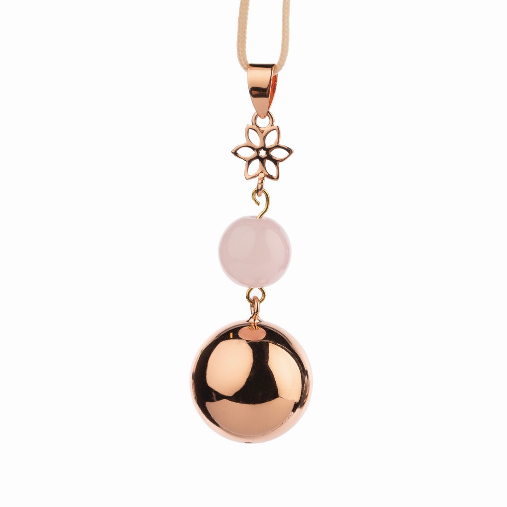 Babylonia | Zwangerschapsbelletje Bola Rose Gold Pearl Flower