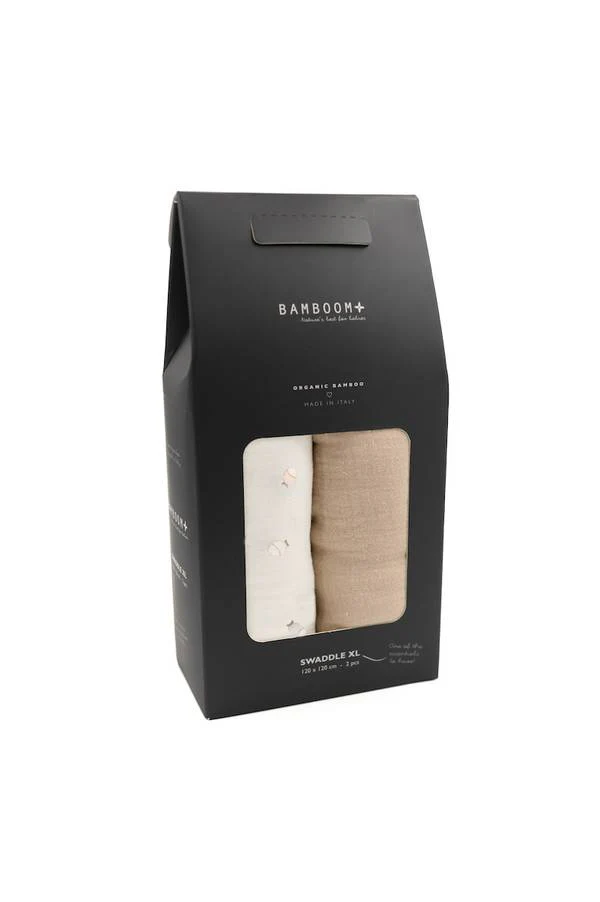 Bamboom | Tetra Doek Muslin Fishes XL 120x120cm 2-pack