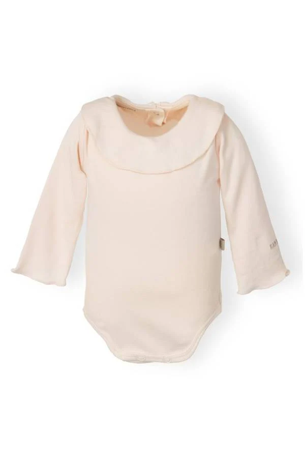 Bamboom | Body Polo Pink met Volant Hals