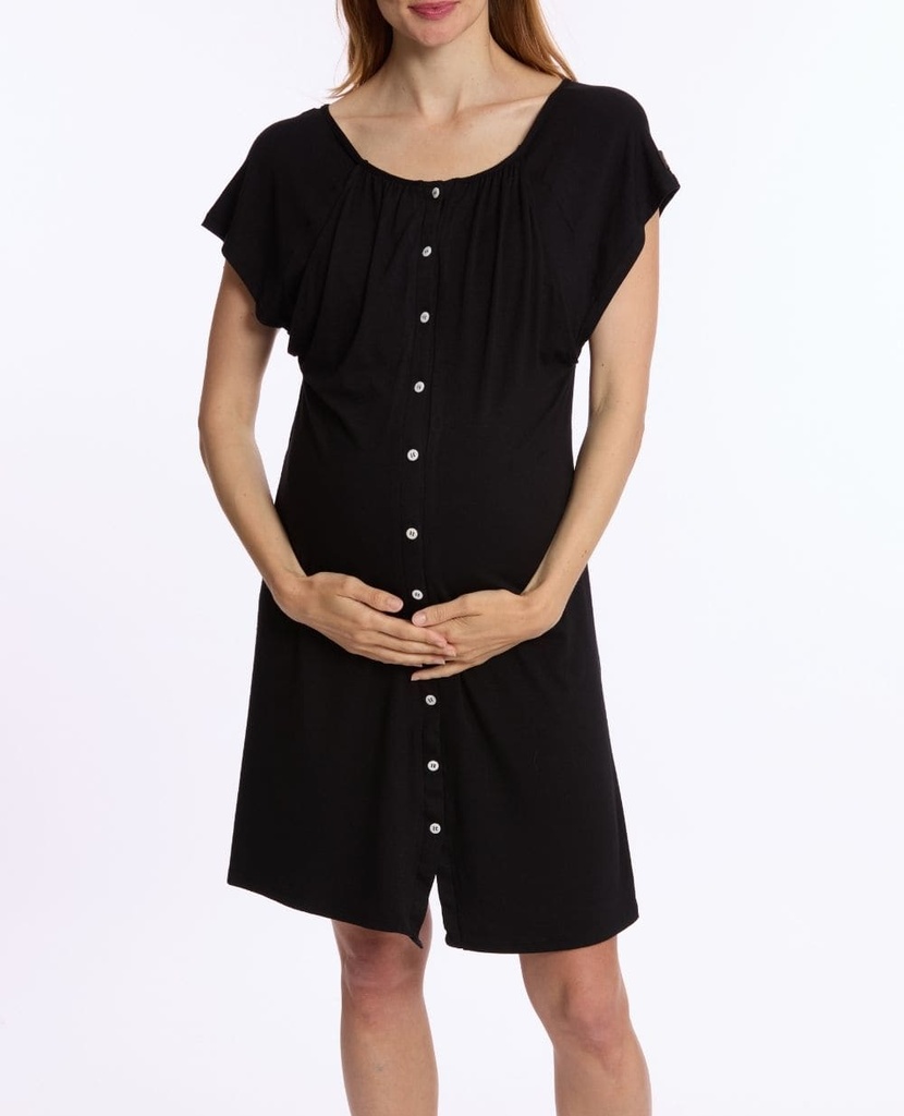Cache Coeur | Nachtjurk Nursing Louna Black 