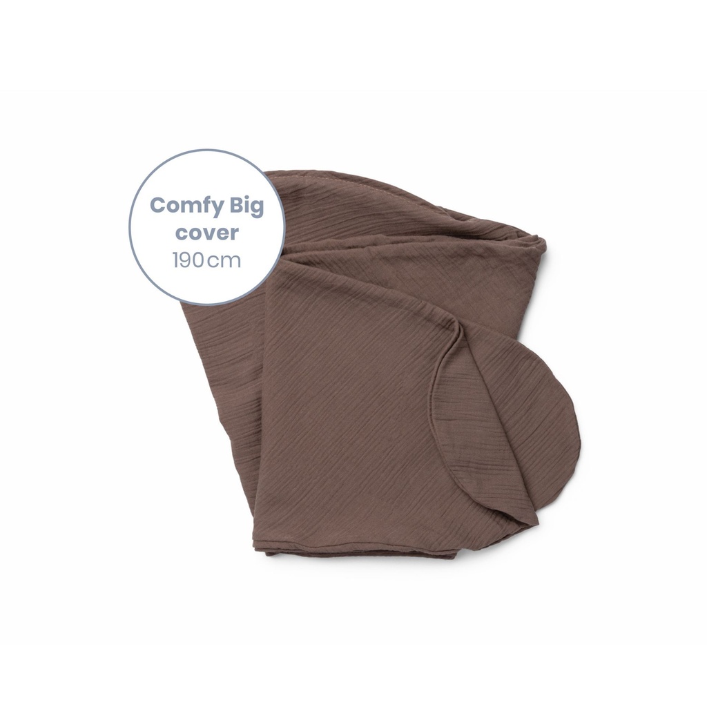 Doomoo | Positioneringskussenhoes Comfy Big Cover Tetra Chocolat