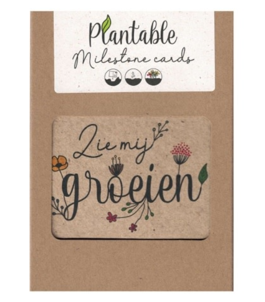 WENSKAART, Plantable Milestone Cards, Zie me groeien