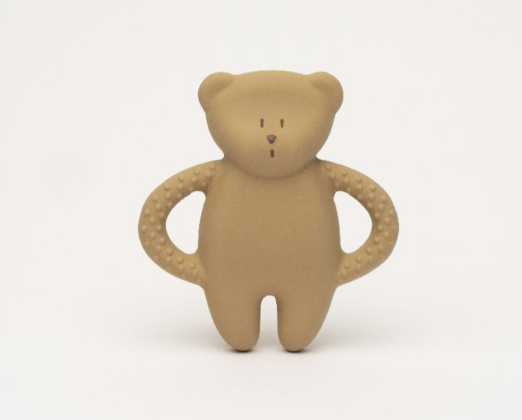 BIJTRING | Moonie Teether Bear cappuccino 