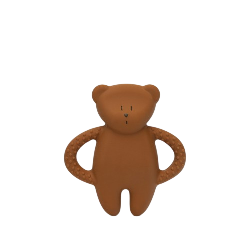 Moonie | Bijtring Natural Rubber Teether Bear Caramel