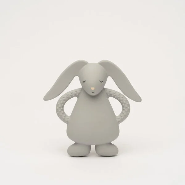 BIJTRING | Moonie Teether Bunny grey