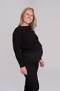 Love 2 wait | knit cropped Black