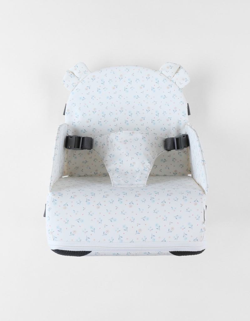 Noukies | Stoelverhoger Waterafstotend All Over Bloemen Ecru