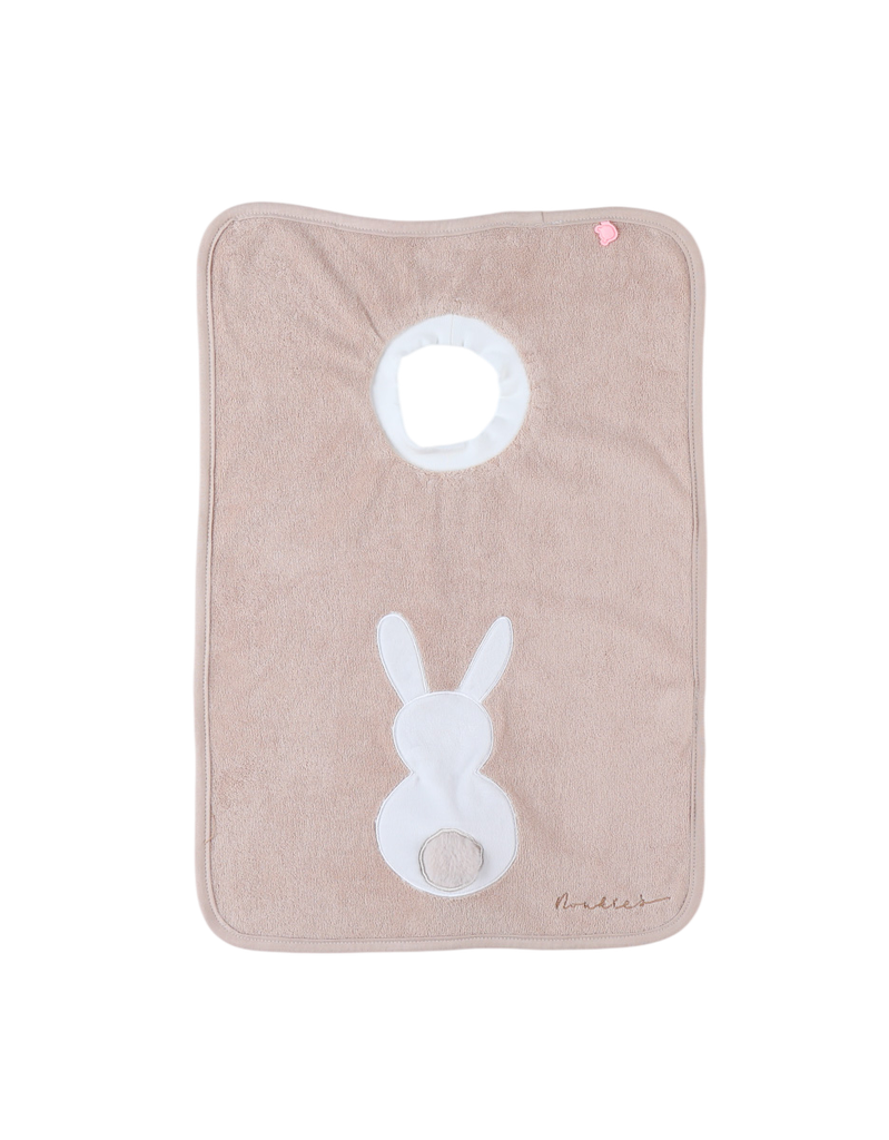 Noukies | Slabbetje Funny Moka Olifant Spons Beige