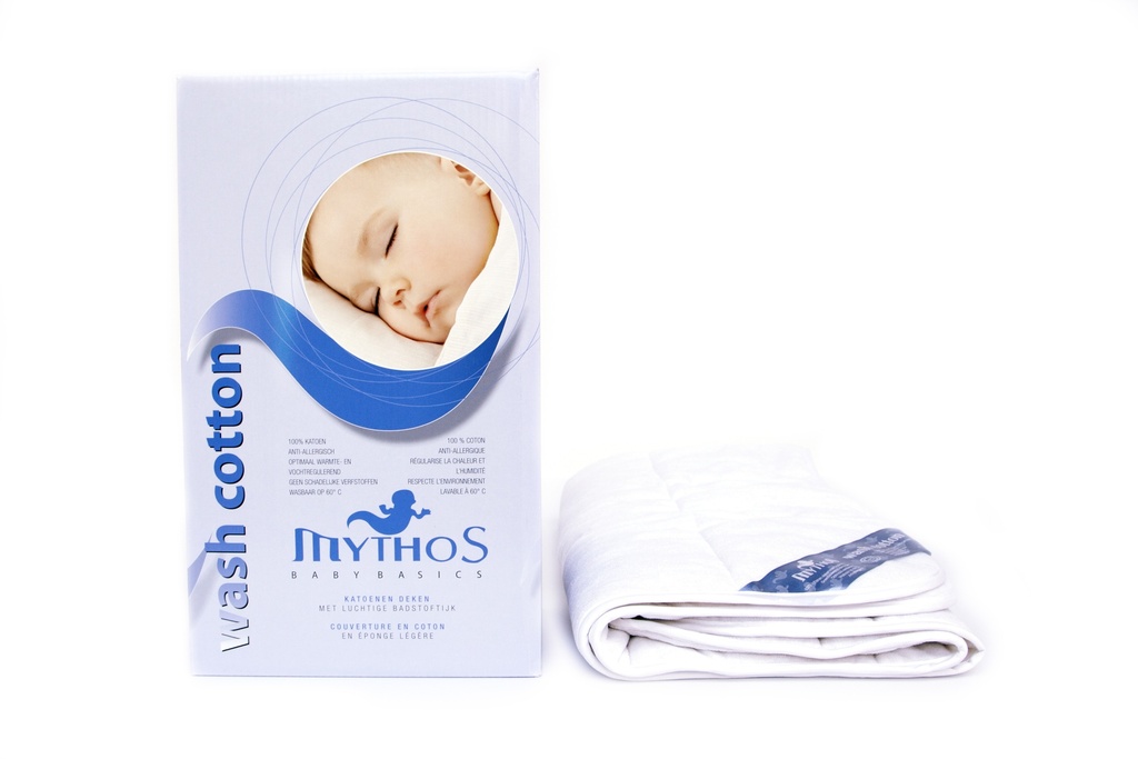 Mythos | Donsdeken 4-seizoenen Wash Cotton Wit 100x135cm 