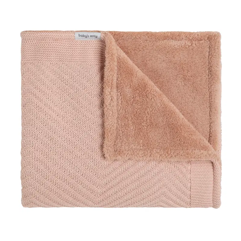 Baby's Only | Deken Wieg Teddy Grace Blush 70x95cm