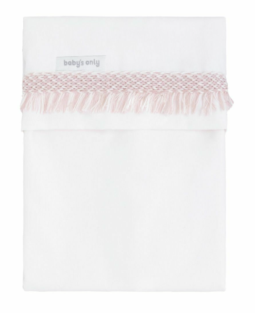 Baby's Only | Laken Ledikant Happiness Oud Roze/Ecru 120x150cm