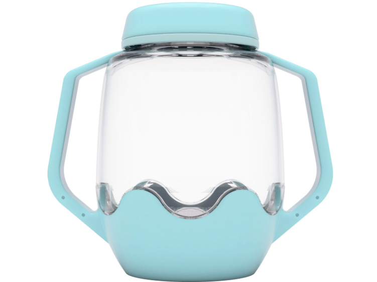 BADSPEELGOED, sensory playcup, roze, met activiteiten, af 18M (kopie)