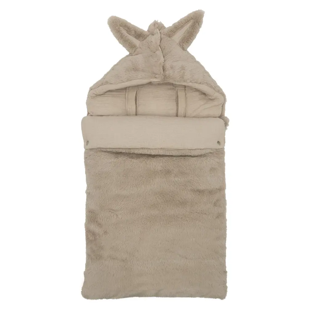BB&Co | Voetenzak En Balade Nepbont 68x40cm Beige 0-6m