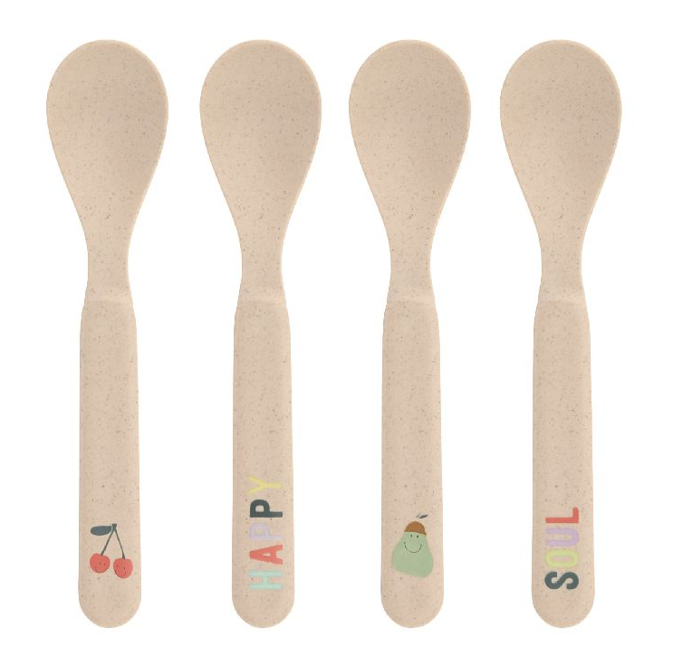 Laessig | Lepel Happy Fruits Cherry Ecru 4-pack