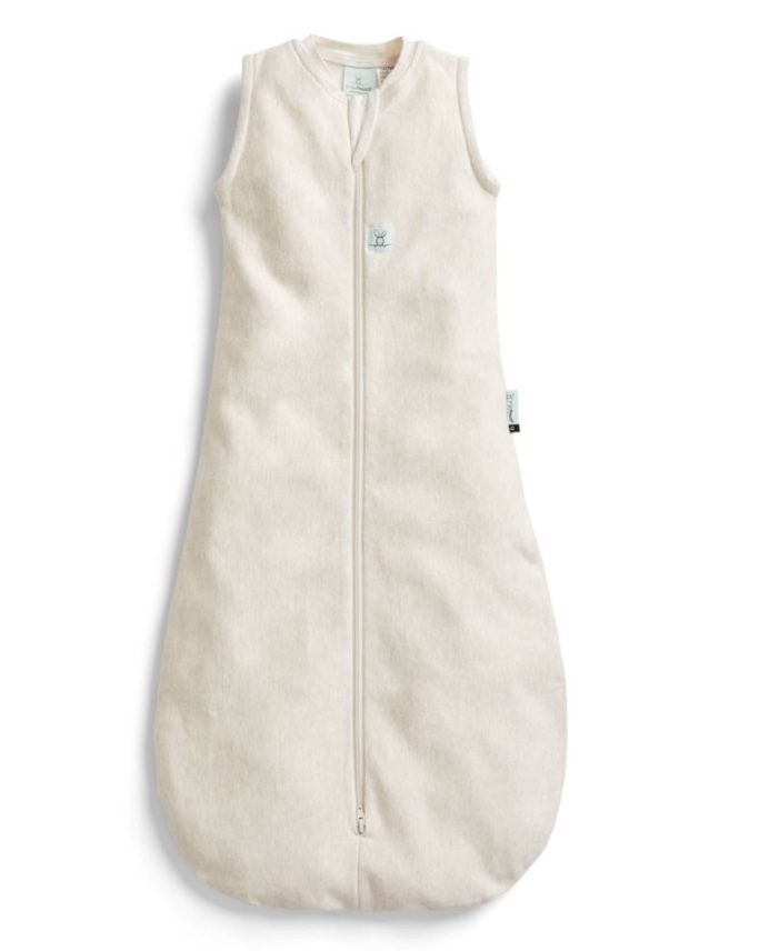 SLAAPZAK, 95cm, ZM, 0.2TOG, oatmeal, marle, cool Pouch, bladeren, bio katoen 