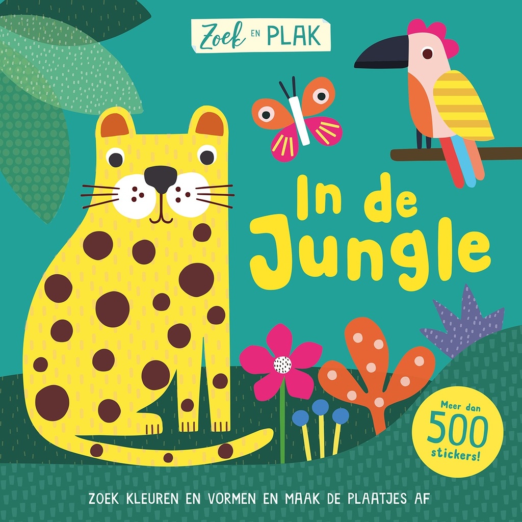 De Lantaarn | Boek "Zoek & plak In de jungle" +3Y
