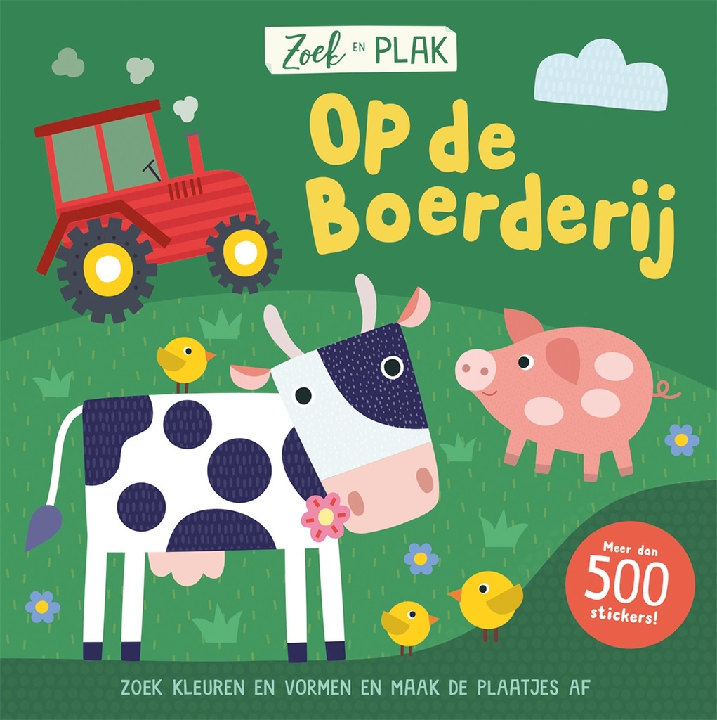 De Lantaarn | Boek "Zoek & plak Op de boerderij" +3Y 