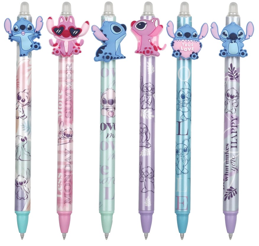 Disney | Stich Erasable Automatic Pen 0,5 Blue Ink Assortiment