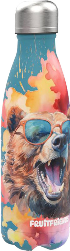 Lunch Buddies | Drinkfles Bear RVS 500ml