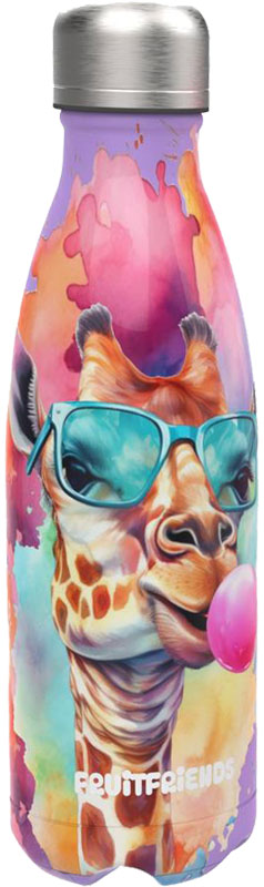 Lunch Buddies | Drinkfles Giraffe RVS 500ml