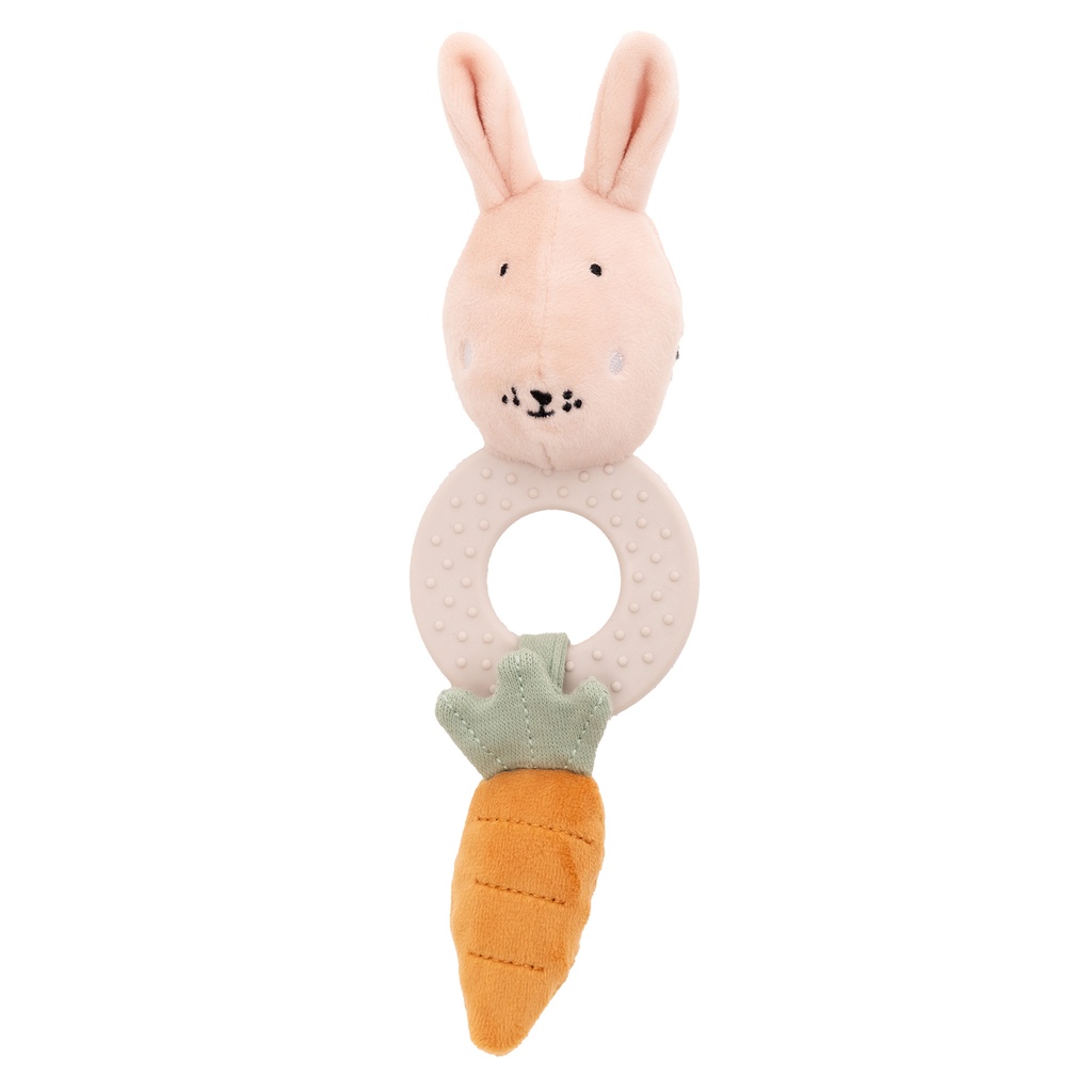 Trixie | Bijtring Mrs Rabbit Grijp en Bijtspeelgoed 6x3.5x20cm