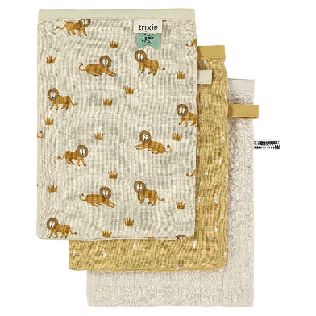 Trixie | Washandje Lively Lion 3-pack