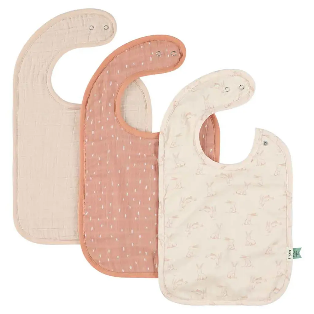 Trixie | Slabbetje Rosy Rabbit Roze 3-pack