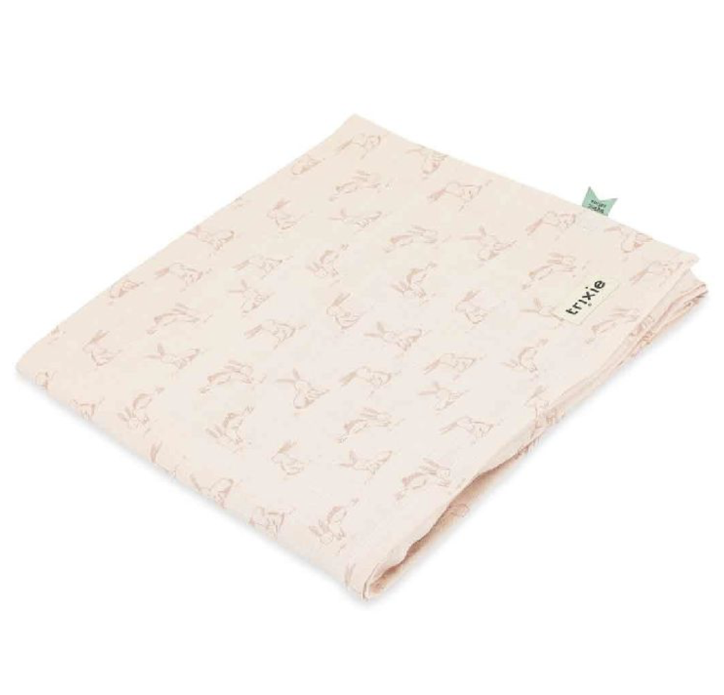 Trixie | Tetra Doek Rosy Rabbit Roze 110x110cm