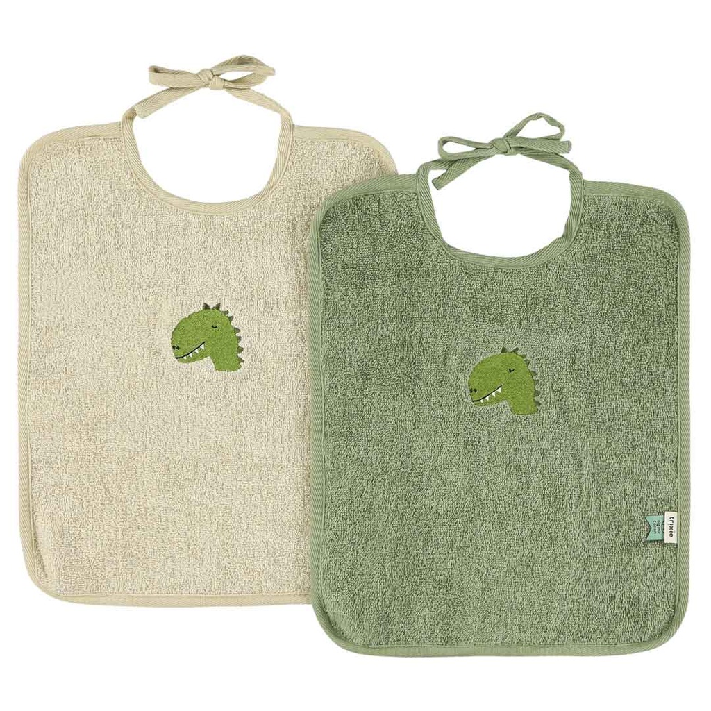 Trixie | Slabbetje Aura Dino XL Groen 30x38x0cm 2-pack
